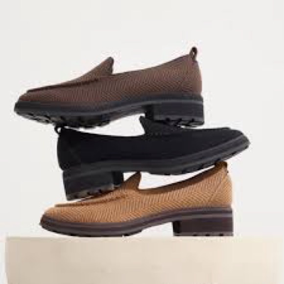 New Rothy's The Lug Loafer Merino Wool Knit Brown Herringbone Size 10.5 Chunky - Picture 13 of 13